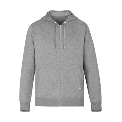 Louis Vuitton FW21 Metallic Logo Zip Hoodie Jacket Men’s Gray 1A47RT