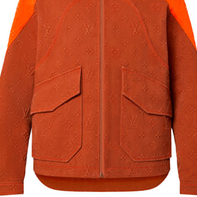 LOUIS VUITTON FW21 Monogram Denim Hooded Jacket Brown Fashion 1A972R 圖 7