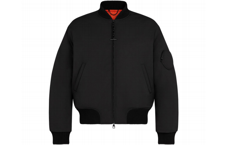 Order 路易威登 FW21 經典花紋拉鍊飛行夾克 黑色 男裝 1A8X9G