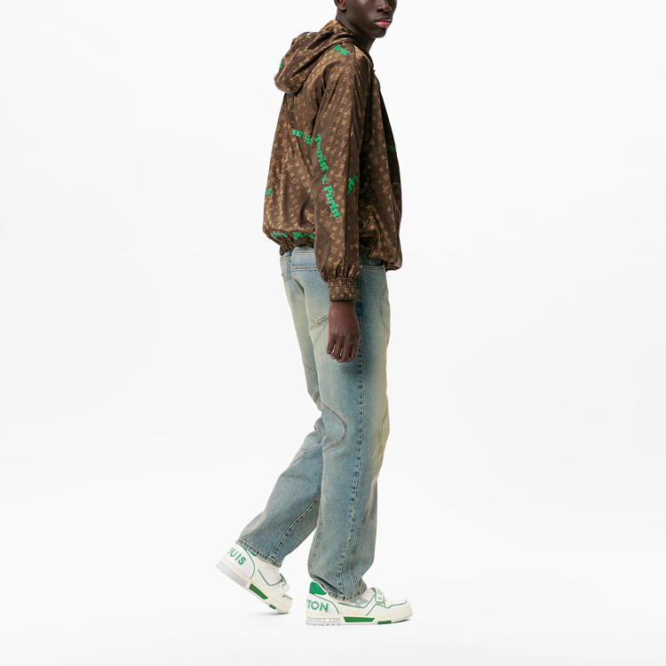 Shop LOUIS VUITTON FW21 Monogram Logo Classic Zip Hoodie Jacket Brown (). 1A97A6