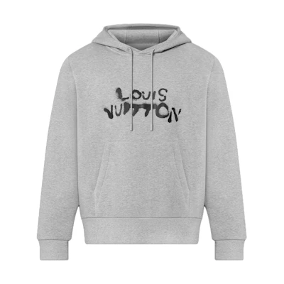 LOUIS VUITTON FW21 Neon Character Print Classic Hoodie Gray Fashion. 1A96X7