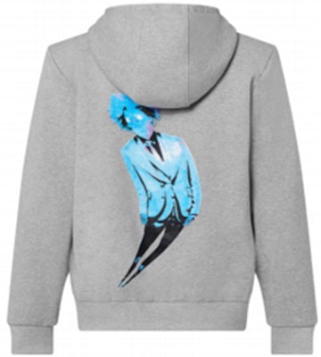 루이비통 FW21 네온 캐릭터 프린트 클래식 후디 그레이 패션. 1A96X7 Lookbook 루이비통 FW21 네온 캐릭터 프린트 클래식 후디 그레이 패션. 1A96X7