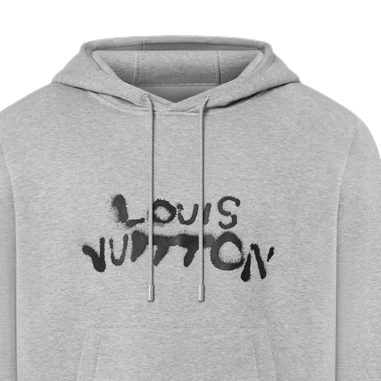 Sizing 루이비통 FW21 네온 캐릭터 프린트 클래식 후디 그레이 패션. 1A96X7