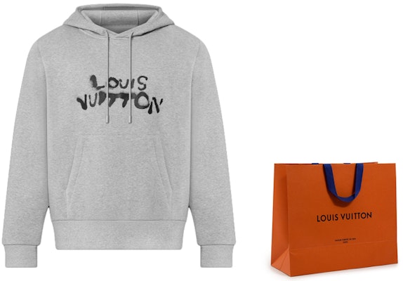 루이비통 FW21 네온 캐릭터 프린트 클래식 후디 그레이 패션. 1A96X7 1