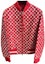 Order LOUIS VUITTON FW21 Red Monogram Print Leather Jacket Long Sleeve 1A3FSU