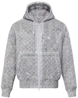 LOUIS VUITTON FW21 Silver Monogram Print Transparent Hooded Jacket . 1A96Y4 LOUIS VUITTON FW21 Silver Monogram Print Transparent Hooded Jacket . 1A96Y4