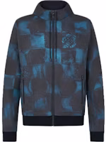 LOUIS VUITTON FW21 Zip-Up Hoodie Jacket Blue 1A8X1W LOUIS VUITTON FW21 Zip-Up Hoodie Jacket Blue 1A8X1W