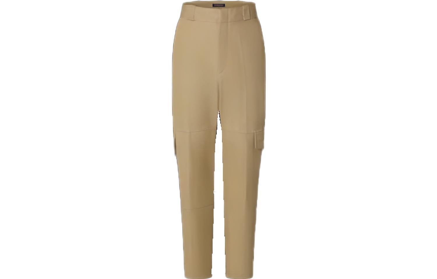 LOUIS VUITTON FW22  Beige Straight-Leg Casual Pants with Solid Pockets 1AA5HN
