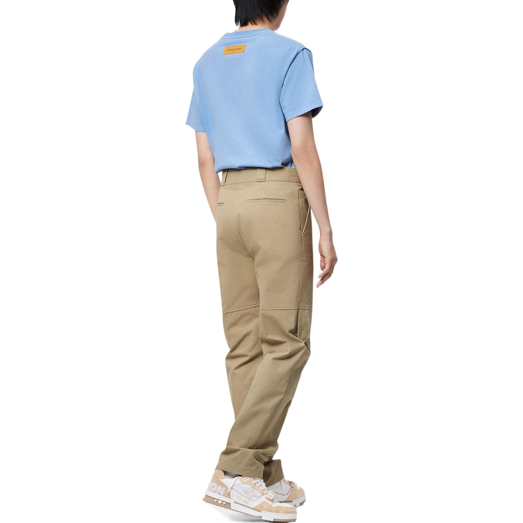 Shop Pantalones Beige de Pierna Recta LOUIS VUITTON FW22 con Bolsillos Sólidos. 1AA5HN