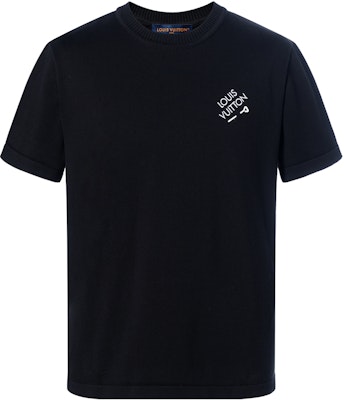 路易威登 FW22 黑色刺绣Logo圆领T恤。 1AATXH Buy 路易威登 FW22 黑色刺绣Logo圆领T恤。 1AATXH