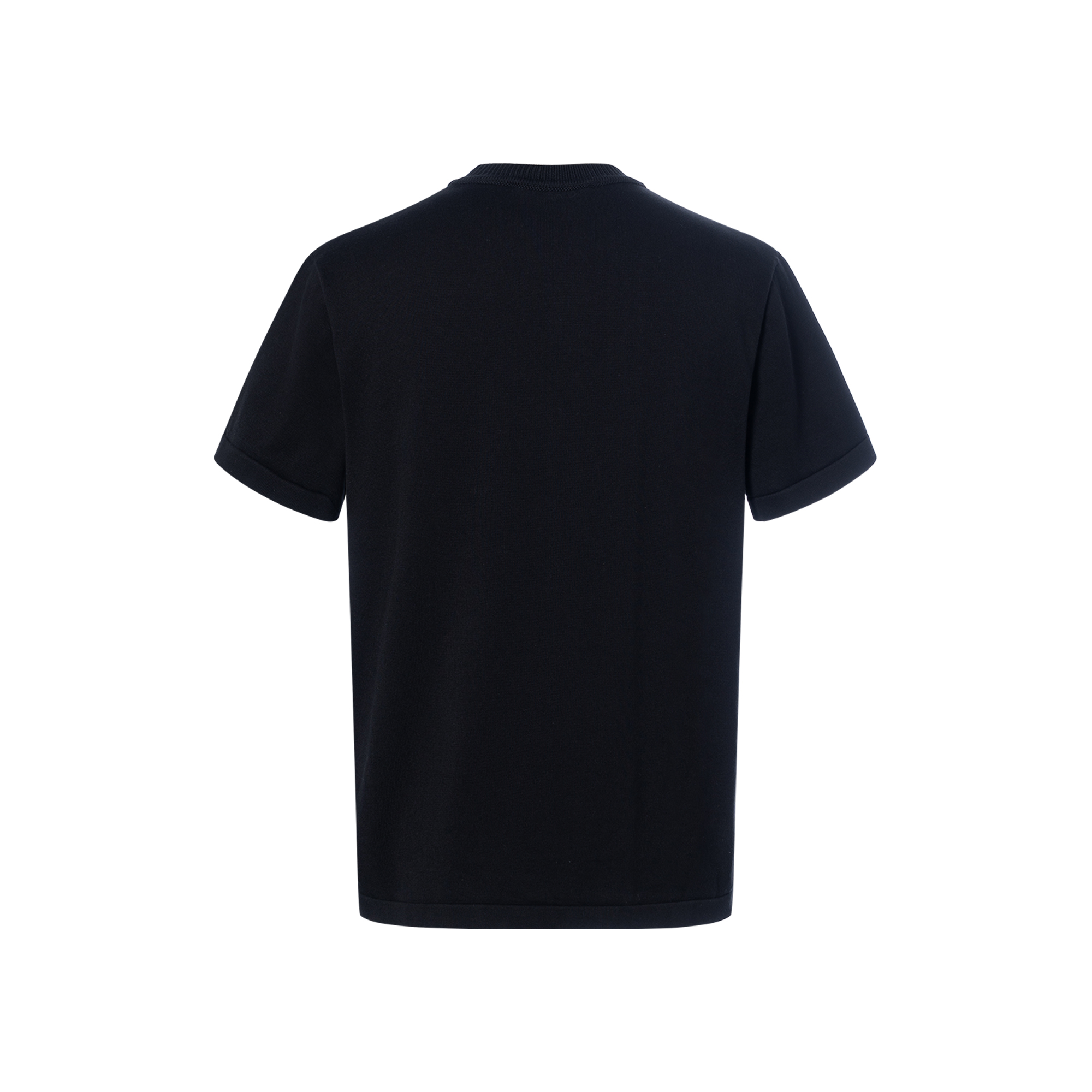 Lookbook 路易威登 FW22 黑色刺绣Logo圆领T恤。 1AATXH