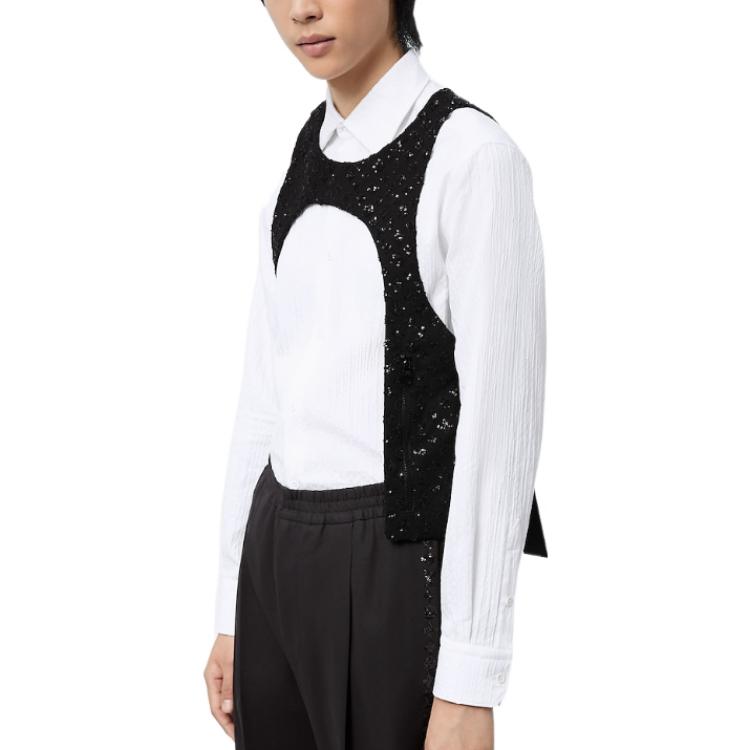 Purchase LOUIS VUITTON FW22 Jaket Layer Tengah Malam Hitam untuk Acara Formal 1AA584