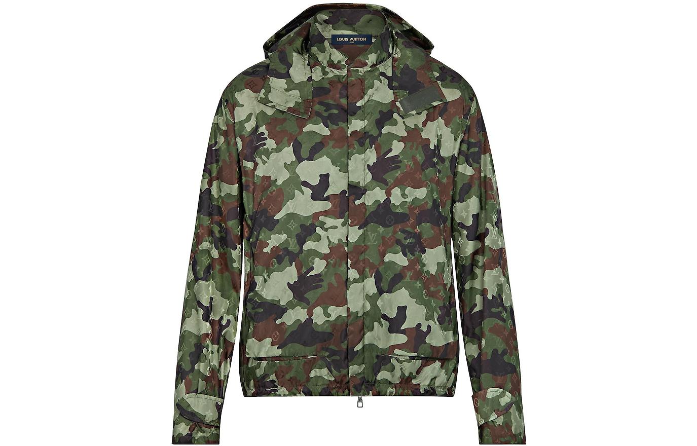 Order LOUIS VUITTON FW22 Jaket Hoodie Motif Camouflage Warna Kamuflase. 1A7X5J