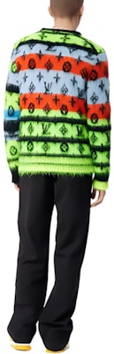 LOUIS VUITTON FW22 Colorful Mohair Knit Cardigan Sweater. 1AA53J Shop LOUIS VUITTON FW22 Colorful Mohair Knit Cardigan Sweater. 1AA53J
