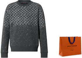 Lookbook LOUIS VUITTON FW22 Grey Plaid Print Colorblock Crewneck Sweatshirt 1AA4TI
