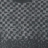 Cheap LOUIS VUITTON FW22 Grey Plaid Print Colorblock Crewneck Sweatshirt 1AA4TI