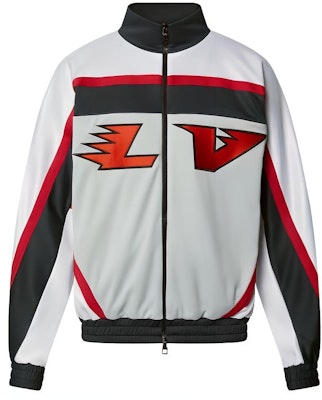 루이 비통 FW22 아이스하키 자켓 화이트 레터 컬러 블록 디자인 1AAGPZ Buy 루이 비통 FW22 아이스하키 자켓 화이트 레터 컬러 블록 디자인 1AAGPZ