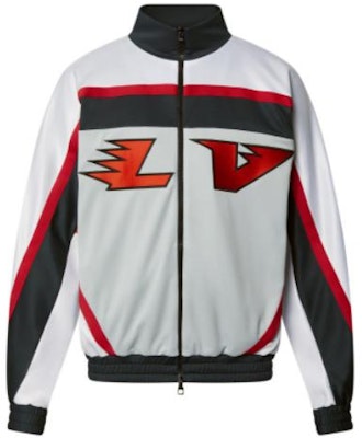 루이 비통 FW22 아이스하키 자켓 화이트 레터 컬러 블록 디자인 1AAGPZ Order 루이 비통 FW22 아이스하키 자켓 화이트 레터 컬러 블록 디자인 1AAGPZ