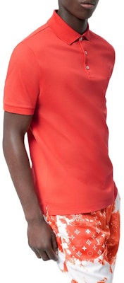 ルイ・ヴィトン FW22 オレンジ無地半袖ポロシャツ 1AA4JD Shop ルイ・ヴィトン FW22 オレンジ無地半袖ポロシャツ 1AA4JD
