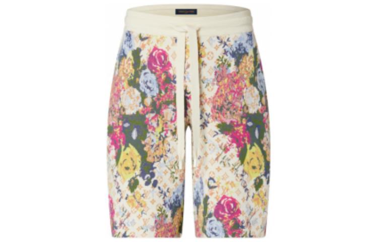 Order LOUIS VUITTON FW22 Celana Pendek Kasual Logo Pink Floral Jacquard. 1AAGW8