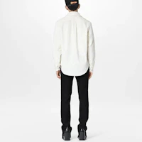 Shop ルイヴィトン FW22 ホワイトロングスリーブシャツ サブトルロゴ柄入りシャツ 1AAGIP