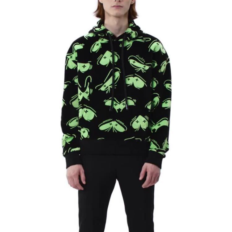 Purchase Sudadera Negra de Manga Larga Louis Vuitton FW22 Patrón Abstracto Jacquard. 1AAGWE