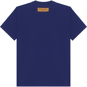 LOUIS VUITTON FW22 Kaos Crewneck Motif Alphabet Biru 1AA4XM Lookbook LOUIS VUITTON FW22 Kaos Crewneck Motif Alphabet Biru 1AA4XM