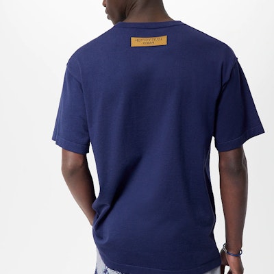 路易威登 FW22 字母印花蓝色圆领T恤 1AA4XM Purchase 路易威登 FW22 字母印花蓝色圆领T恤 1AA4XM