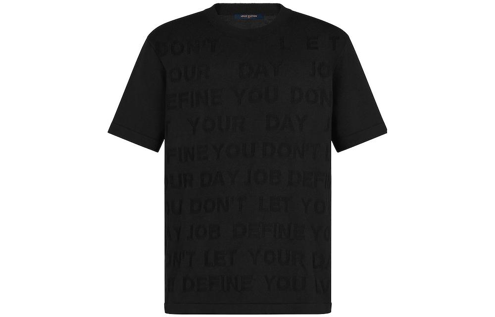 LOUIS VUITTON FW22 Black Monogram Casual Crewneck T-Shirt . 1A8WW6 圖 2
