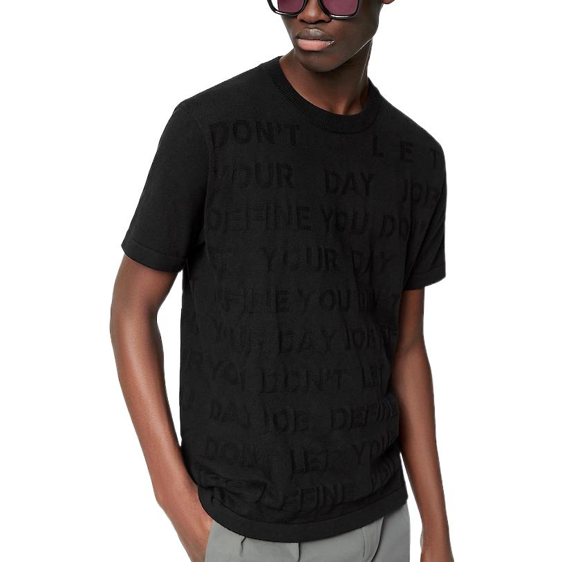 LOUIS VUITTON FW22 Black Monogram Casual Crewneck T-Shirt . 1A8WW6 圖 5