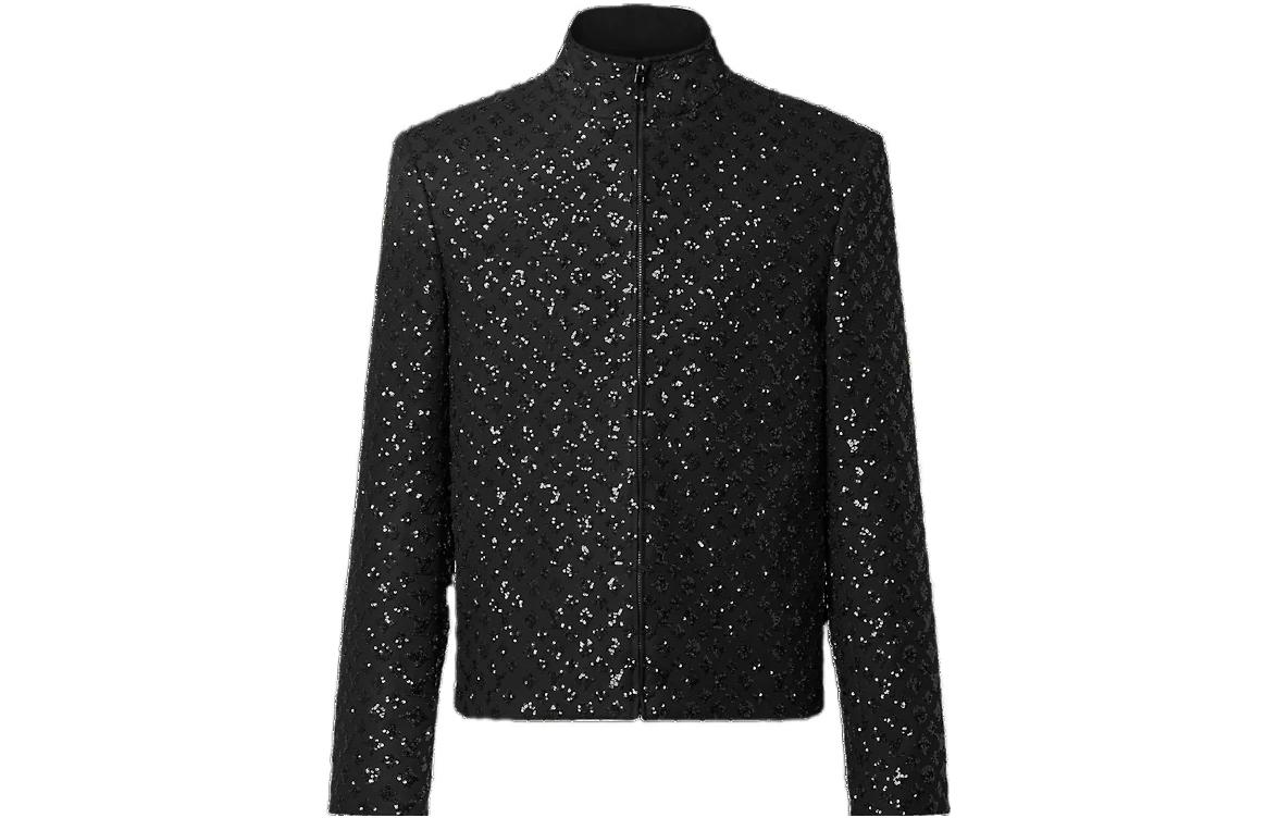 Louis Vuitton FW22 Black Zip-Up Belted Evening Jacket 1AA7CB