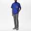 Lookbook Camisa azul Louis Vuitton FW22 de manga corta bordada para hombre. 1AA4PK
