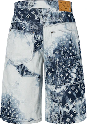 路易威登FW22藍白扎染Monogram佩斯利休閒短褲 1AA55K Lookbook 路易威登FW22藍白扎染Monogram佩斯利休閒短褲 1AA55K