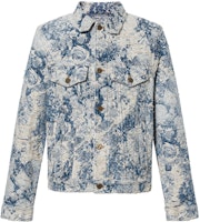Louis Vuitton FW22 Botanical Floral Print Denim Jacket Blue 1AAGR6 Louis Vuitton FW22 Botanical Floral Print Denim Jacket Blue 1AAGR6