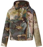 Louis Vuitton FW22 Character Print Green Hooded Jacket for Men 1AAHFH Louis Vuitton FW22 Character Print Green Hooded Jacket for Men 1AAHFH