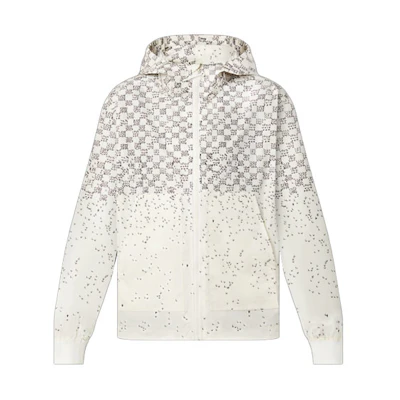 LOUIS VUITTON FW22 Check Dots Windbreaker Jacket Beige 1AA531