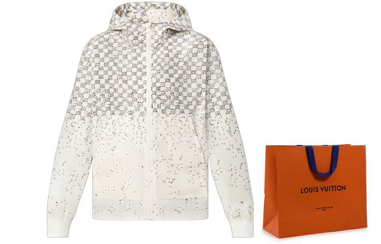 Lookbook LOUIS VUITTON FW22 格紋圓點風衣外套 米色 1AA531