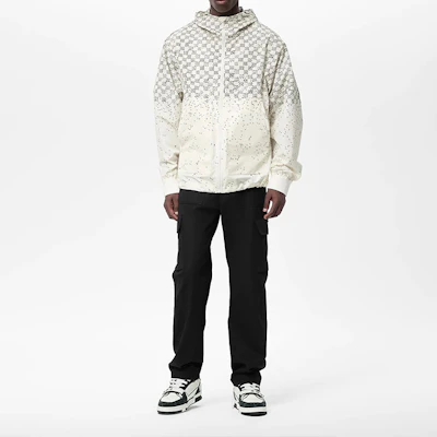 LOUIS VUITTON FW22 格紋圓點風衣外套 米色 1AA531 Shop LOUIS VUITTON FW22 格紋圓點風衣外套 米色 1AA531