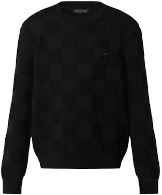 LOUIS VUITTON FW22 Sweater Lengan Panjang Hitam Pria. 1AA4MC Order LOUIS VUITTON FW22 Sweater Lengan Panjang Hitam Pria. 1AA4MC