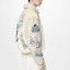 Purchase LOUIS VUITTON FW22 Colorblock Cartoon Patch Leather Baseball Jacket White Men. 1AAHHG
