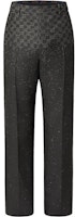 LOUIS VUITTON FW22 Damier Gradient Mid-Rise Straight Casual Pants Black 1AA4Q5 LOUIS VUITTON FW22 Damier Gradient Mid-Rise Straight Casual Pants Black 1AA4Q5