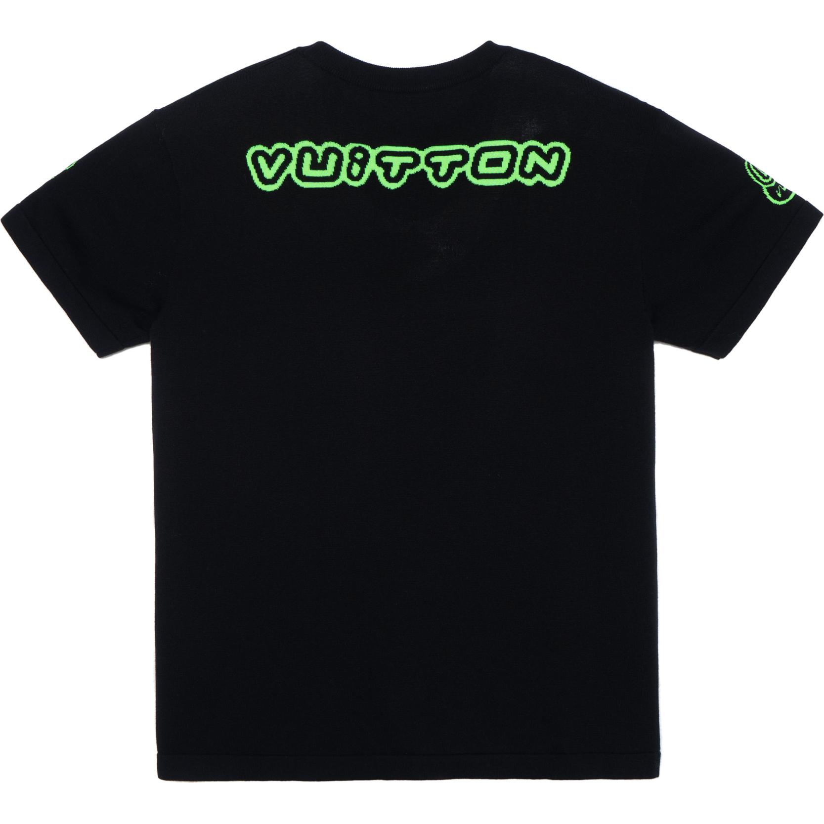 LOUIS VUITTON FW22 Digital Alphabet Print Black Short Sleeve T-Shirt for Men 1AAGO4 圖 3