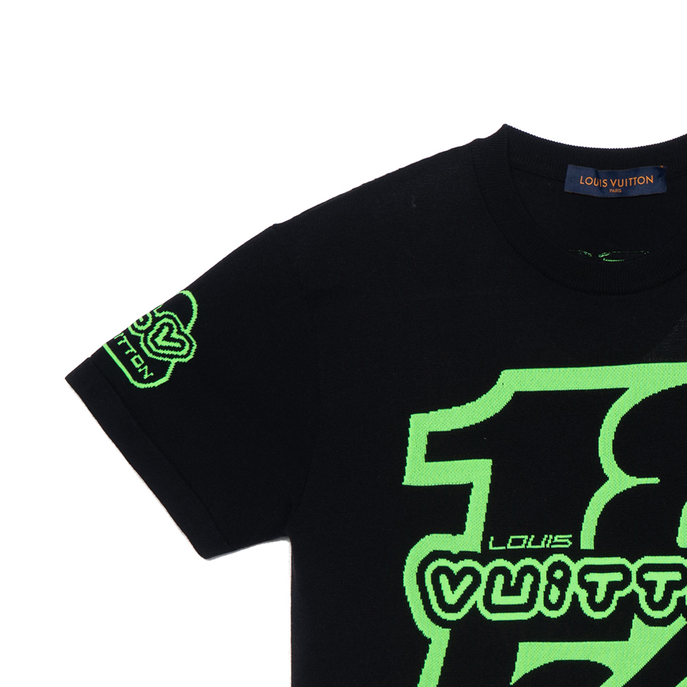LOUIS VUITTON FW22 Digital Alphabet Print Black Short Sleeve T-Shirt for Men 1AAGO4 圖 7