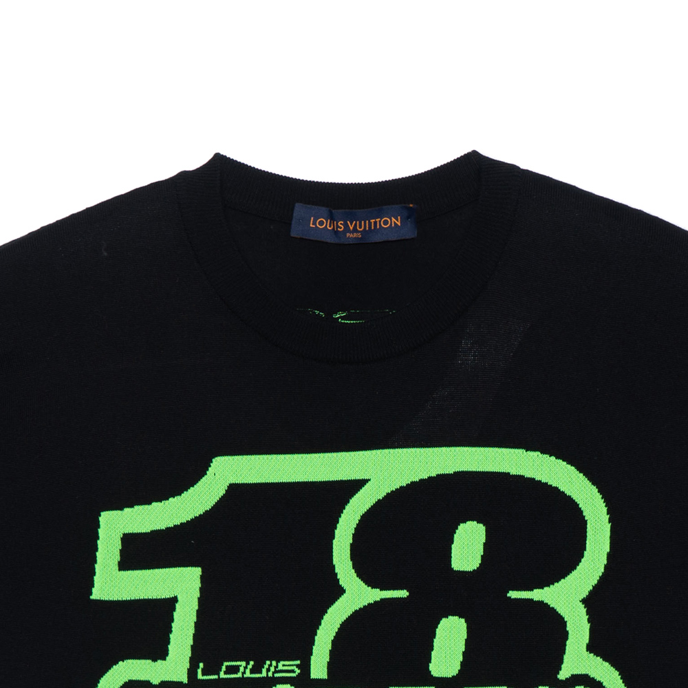 LOUIS VUITTON FW22 Digital Alphabet Print Black Short Sleeve T-Shirt for Men 1AAGO4 圖 9