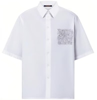 LOUIS VUITTON FW22 Embroidered Pocket Shirt White Shirt. 1AA5G6 LOUIS VUITTON FW22 Embroidered Pocket Shirt White Shirt. 1AA5G6