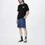 Shop LOUIS VUITTON FW22 Fall Logo Print Crewneck Black Short Sleeve T-Shirt. 1AATXE