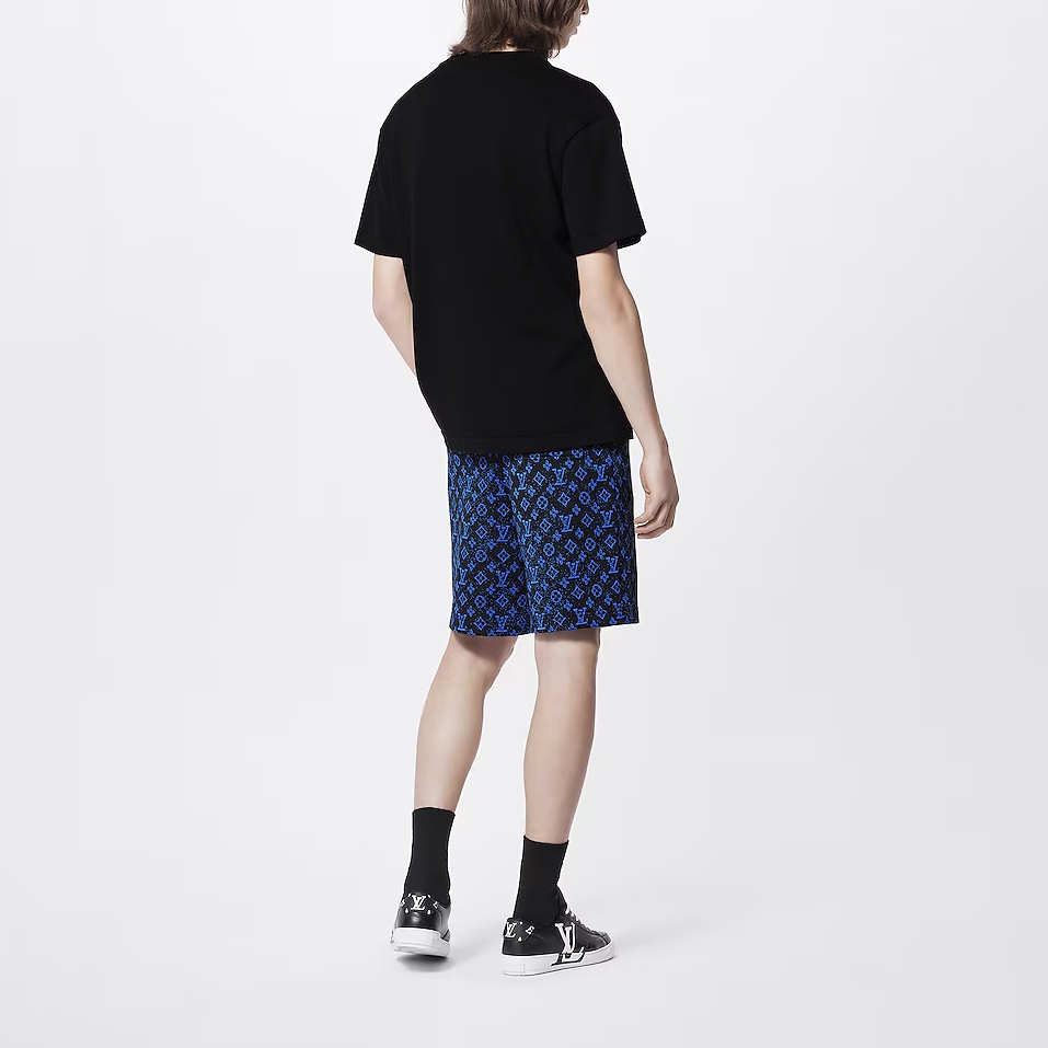 Details for LOUIS VUITTON FW22 Fall Logo Print Crewneck Black Short Sleeve  T-Shirt. 1AATXE