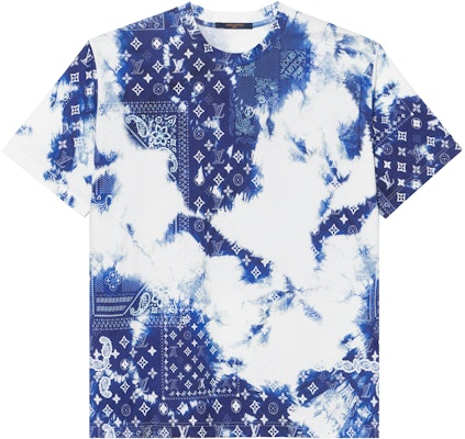 LOUIS VUITTON FW22 Kaos Biru Logo Geometris Paisley Tie-Dye. 1AA5F4 Buy LOUIS VUITTON FW22 Kaos Biru Logo Geometris Paisley Tie-Dye. 1AA5F4