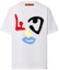 Lookbook LOUIS VUITTON FW22 Geometric Pattern Crewneck T-Shirt White Mens 1AA4QT