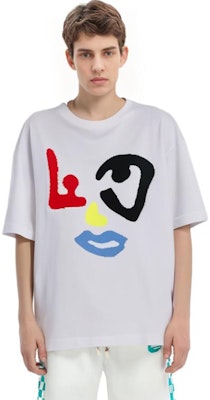 LOUIS VUITTON FW22 Geometric Pattern Crewneck T-Shirt White Mens 1AA4QT Details for LOUIS VUITTON FW22 Geometric Pattern Crewneck T-Shirt White Mens 1AA4QT